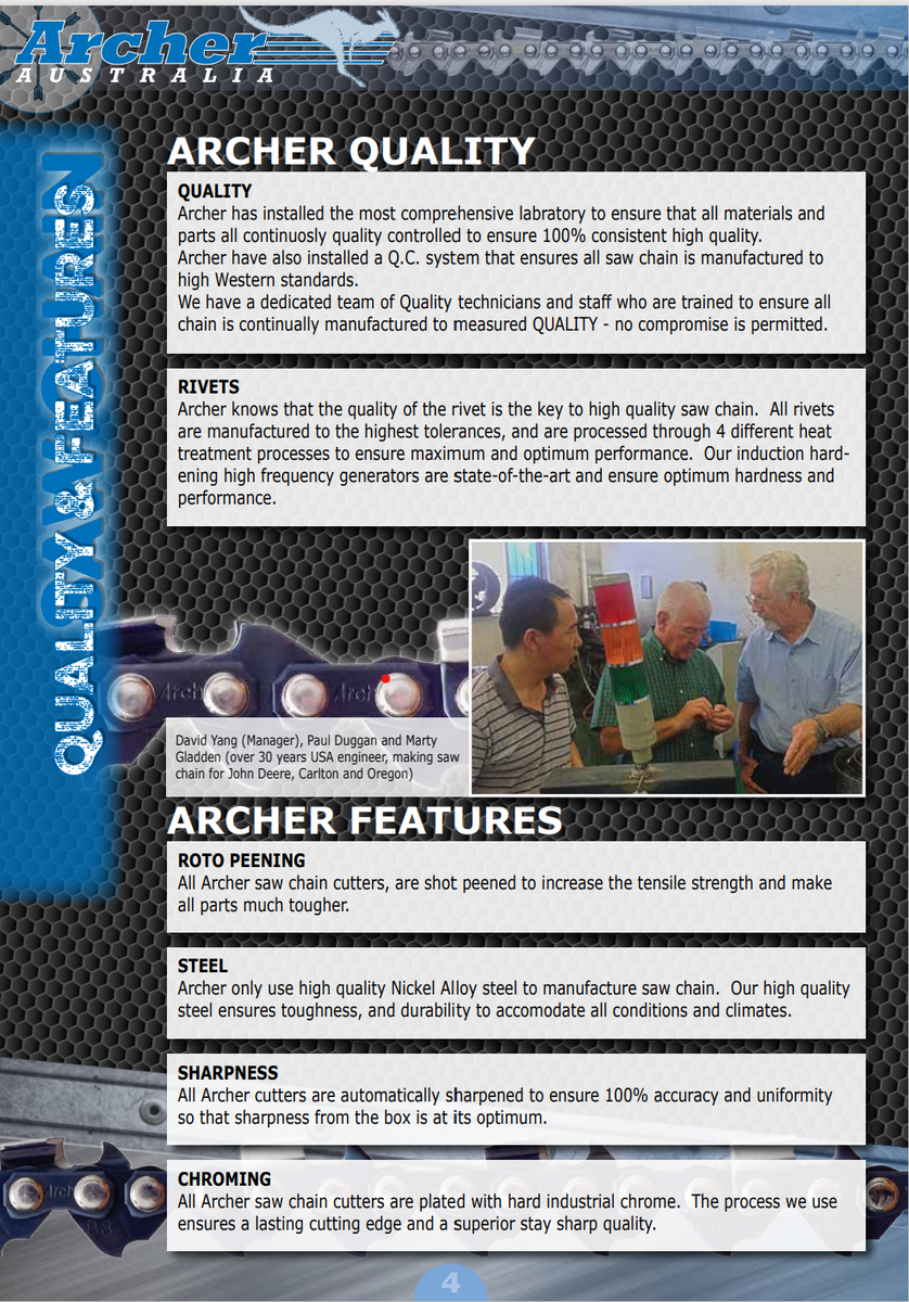 Catena Motosega 20 Pollici Catena Per Motosega Forester 20" - Passo 3/8", Calibro .050, 72 Maglie, Tipo Scalpello Skip Catena 3/8 .050 72DL Skip - Foto 8