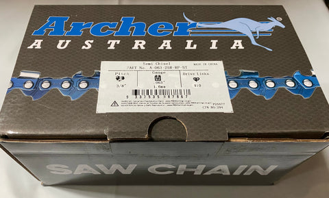 25ft Roll 3/8" pitch .063 Archer Ripping Chainsaw Chain SKIP-TOOTH replaces 75RD