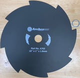 10" Archer BrushCutter Trimmer Grass Weed Blade 8 TOOTH 1" Arbor 20mm 1.8mm