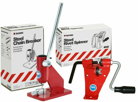 Tecomec Chainsaw Saw Chain Breaker Spinner COMBO Repair Tool Pro Bench Mounted