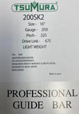 16" TsuMura Light-Weight Guide Bar .325-050-67DL compatible with Stihl