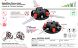 Tecomec Universal Mount Hybrid Fixed-Line and or Blade Trimmer Head