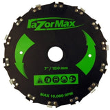 Archer Razor Max Brushcutter 7" blade for trimmers 1" arbor plus 20mm adapter