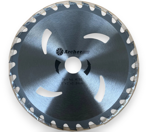 New! 8" 30th Carbide Tipped Brush Cutter Blade 200mm for 1" & 20mm arbor shafts