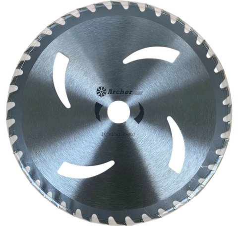 New! 10" 40th Carbide Tipped Brush Cutter Blade 254mm for 1" & 20mm arbor shafts