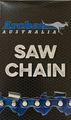 28" Archer Chainsaw Chain Full Chisel 3/8" Pitch, .058 Gauge, 93DL Drive LInks