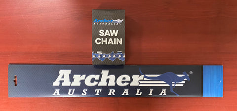 20" Archer Guide Bar 3/8-050-72 Husqvarna 268 272XP 565 572XP 576XP WITH CHAIN!!