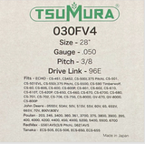 28" TsuMura Guide Bar 3/8-050-96DL Echo CS-590 CS-650 CS-660 CS-670 CS-680