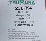 36" TsuMura LIGHT WEIGHT Guide Bar 3/8-063-114DL Stihl 460 661 MS660 363RNDD025