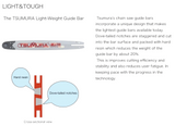 16" TsuMura Light-Weight Guide Bar .325-050-66DL Husqvarna 455
