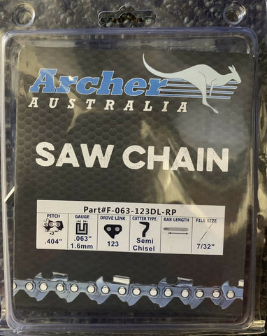 42 "Archer .404 Pitch .063 123DL Ripping Chain Saw Chain