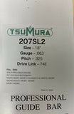 18" TsuMura Guide Bar .325-063-74DL repl. Stihl 026 MS270 MS280 MS290 183SLGD025