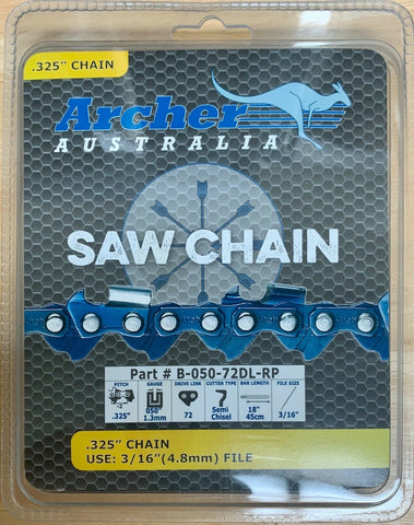 18" .325-050-72DL Ripping Chainsaw Chain replaces Husqvarna Jonsered K1CRP-72E