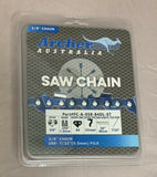 24" Archer Chainsaw Chain 3/8" pitch FULL CHISEL SKIP TOOTH .058 Gauge 84DL