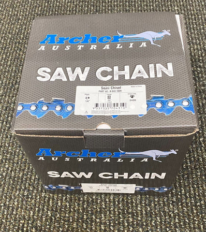 100ft Roll 1/4" pitch .043 Gauge Archer Chainsaw Chain