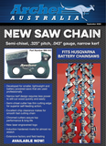 16" Archer Chain .325-.043-64DL fits Husqvarna chainsaws models T535iXP T540iXP